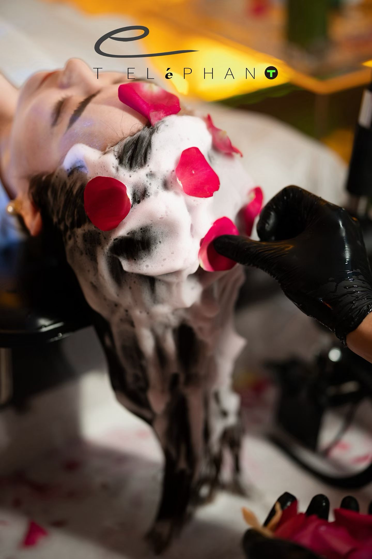 Rose Petal Foam Treatment - Korean Flower Headspa Malaysia by TTE Elephant